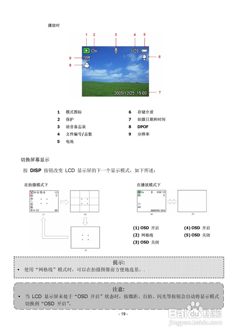 爱国者V1000数码相机使用说明书:[3]