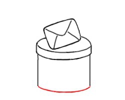 简笔画--怎么画邮局