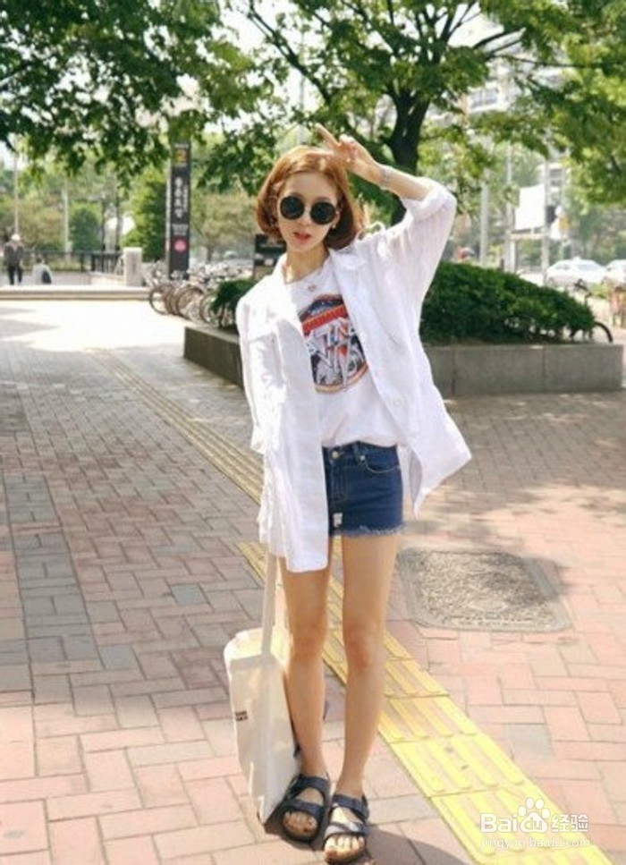 基础白衬衫的花样搭配