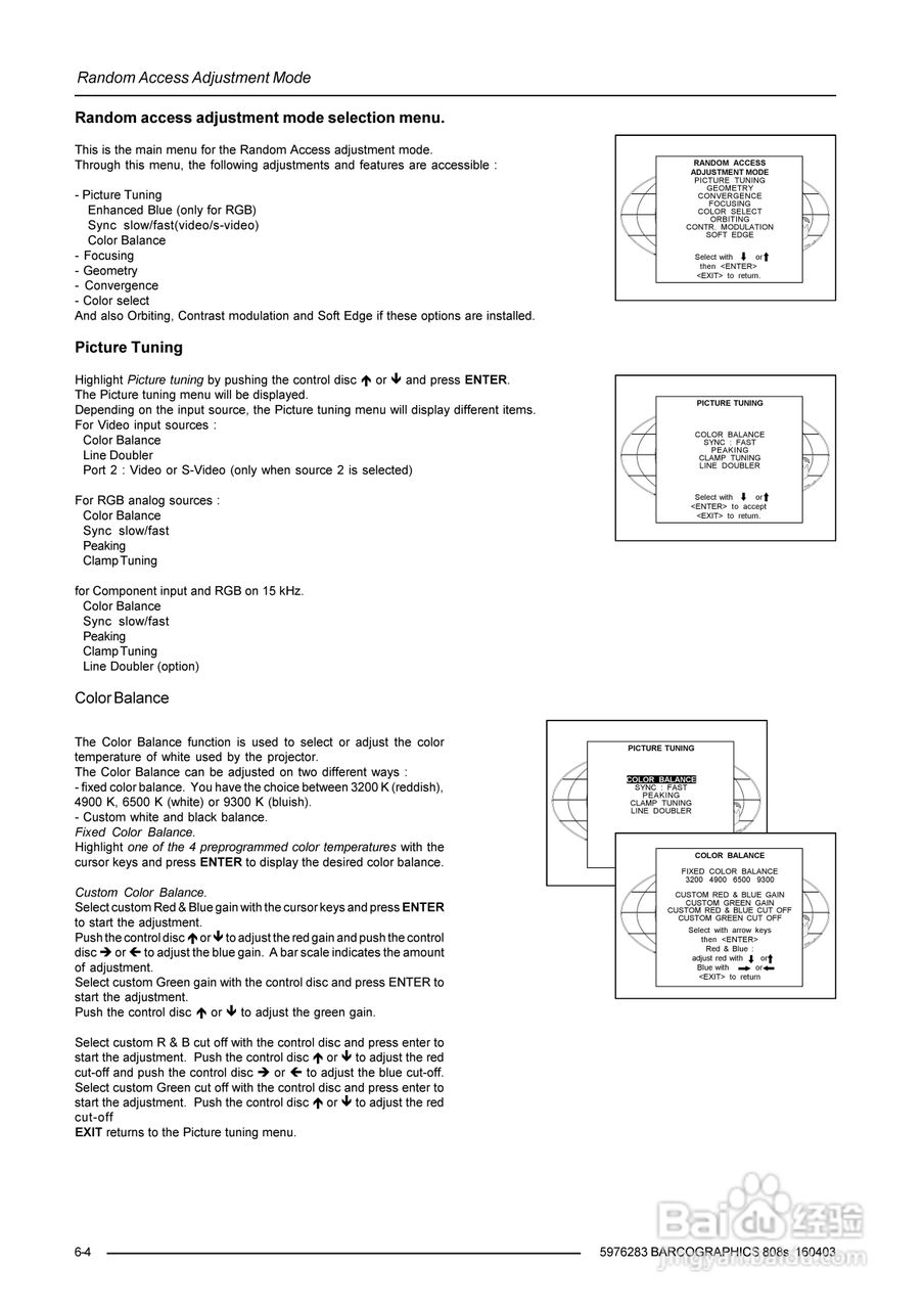 Barco巴可 GRAPHICS 808s投影机说明书:[3]