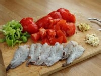 家常番茄炒虾仁的作法