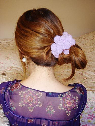 图解DIY完美盘发+梨花头