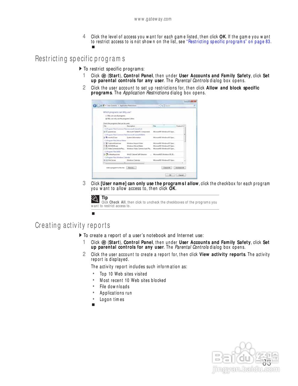 捷威Gateway UC78笔记本电脑使用说明书:[9]