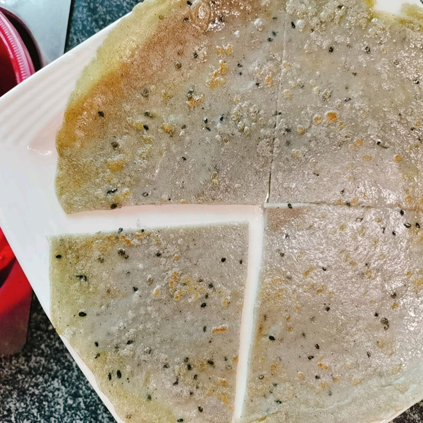 黑芝麻糊鸡蛋饼