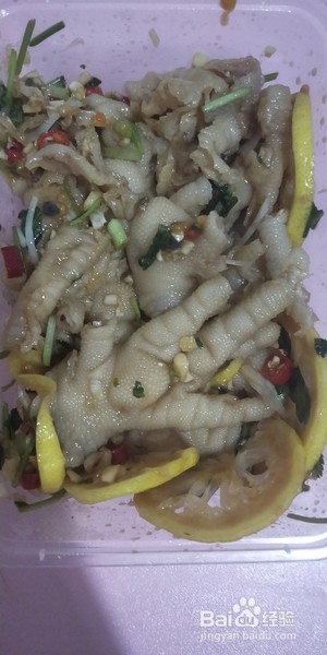 酸辣柠檬无骨鸡爪的做法