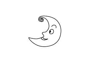 "月亮船"怎么画?