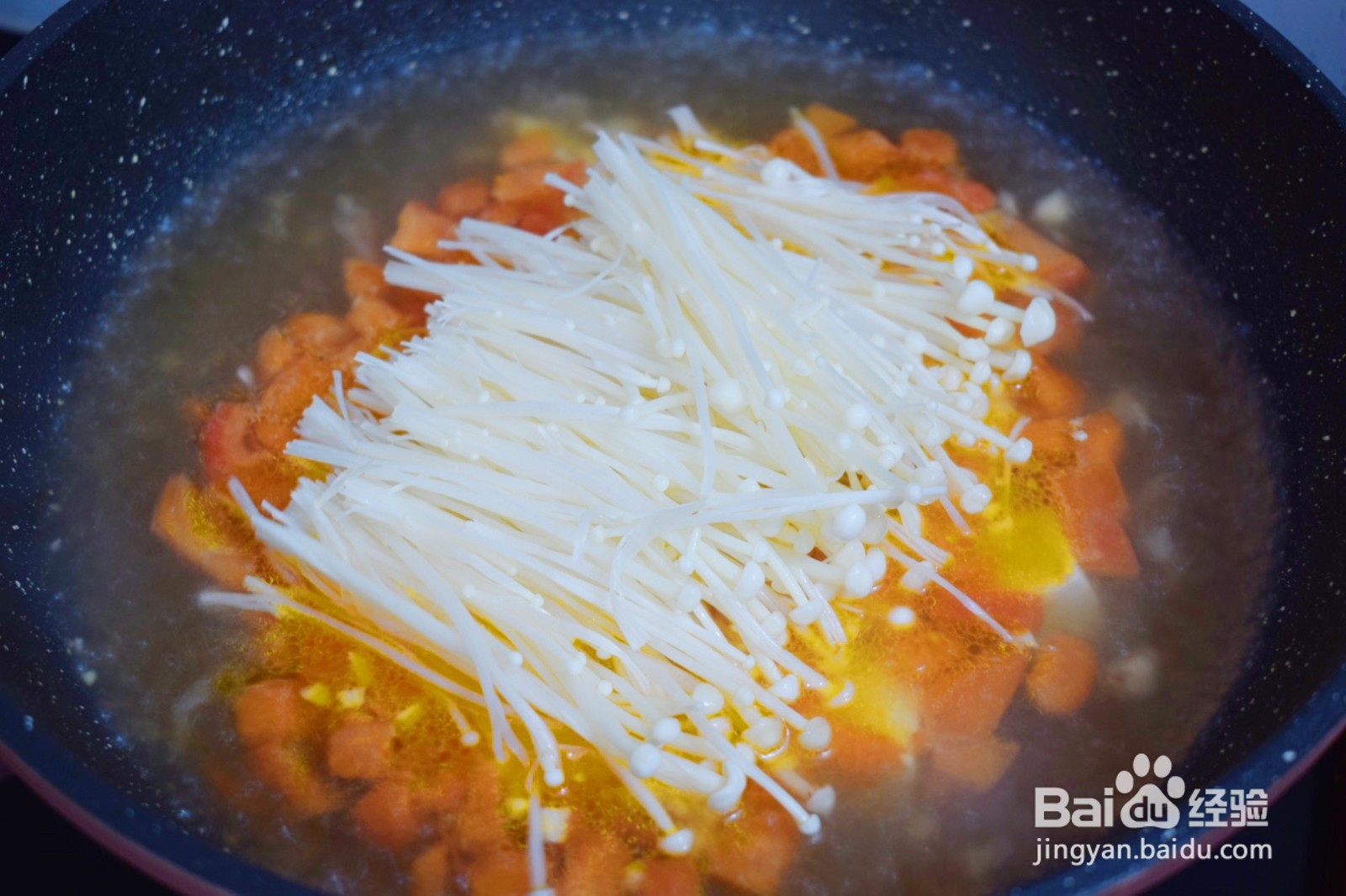 怎么做番茄金针菇豆腐汤