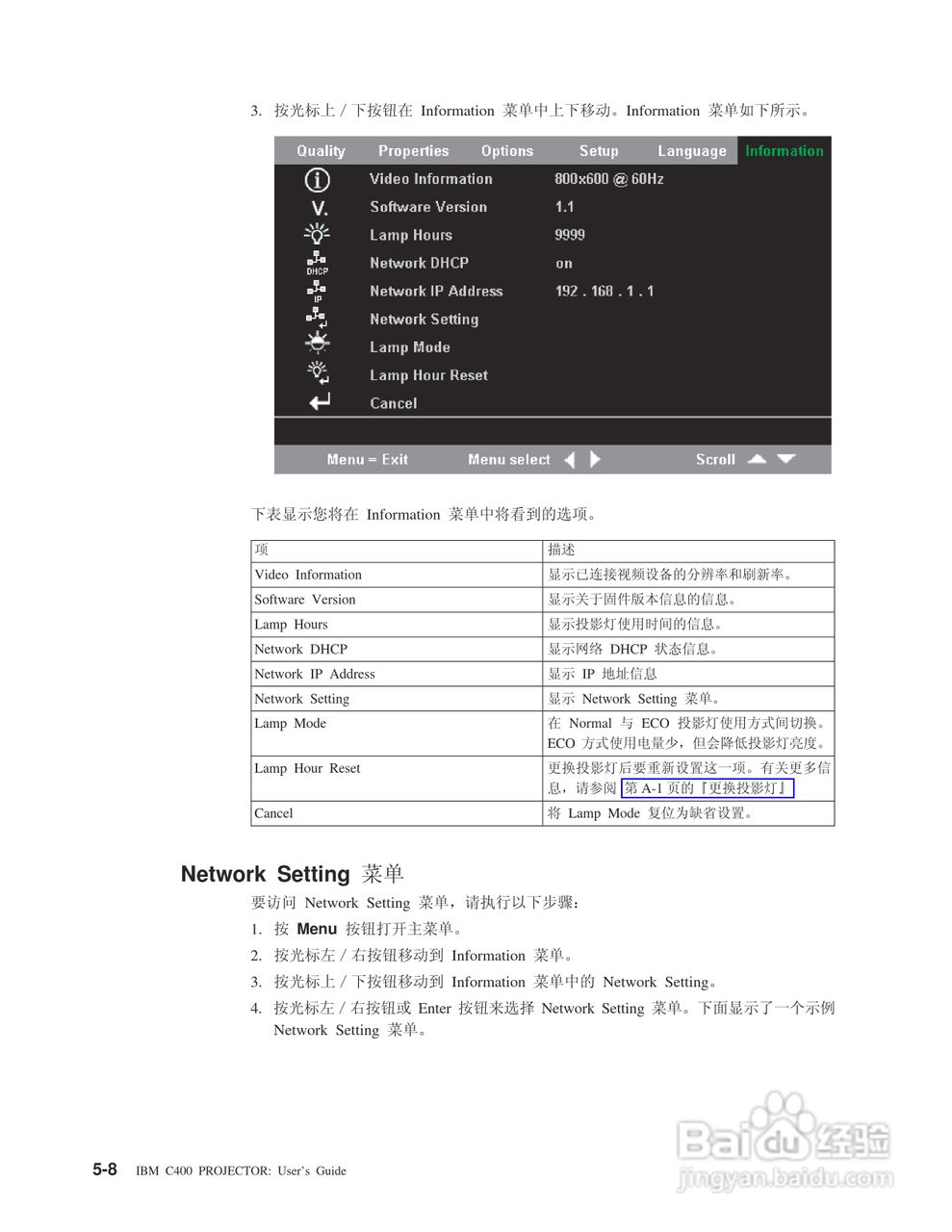 IBM C400投影机说明书:[4]
