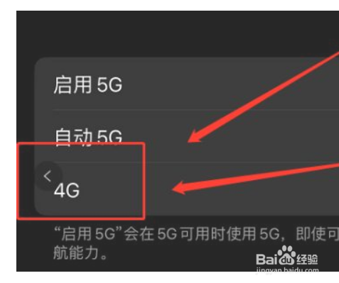 苹果手机怎么关闭5g网络