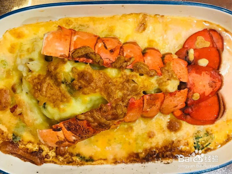 芝士奶油焗龙虾🦞的做法