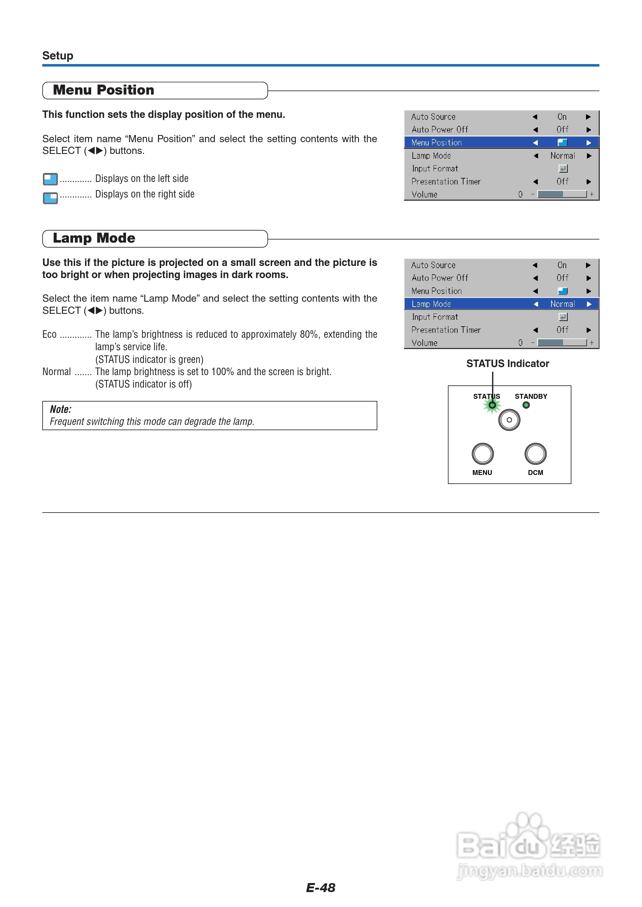 PLUS V-339投影机使用说明书:[5]