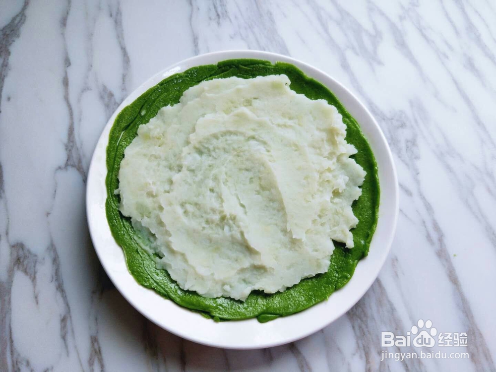 孩子也爱吃的翡翠山药泥卷饼