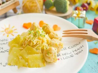 奶香丸子烩意面怎么做？