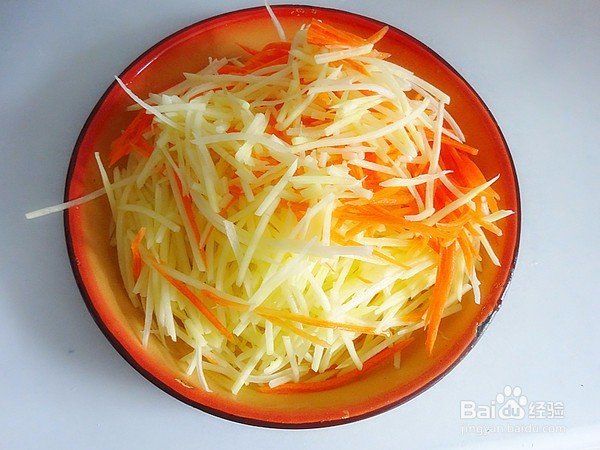 土豆丝炒胡萝卜