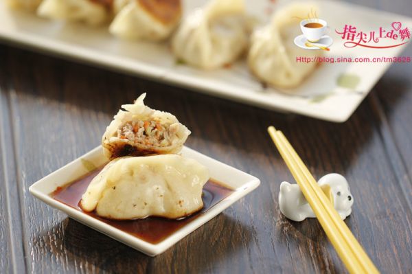 佛手瓜三鲜锅贴