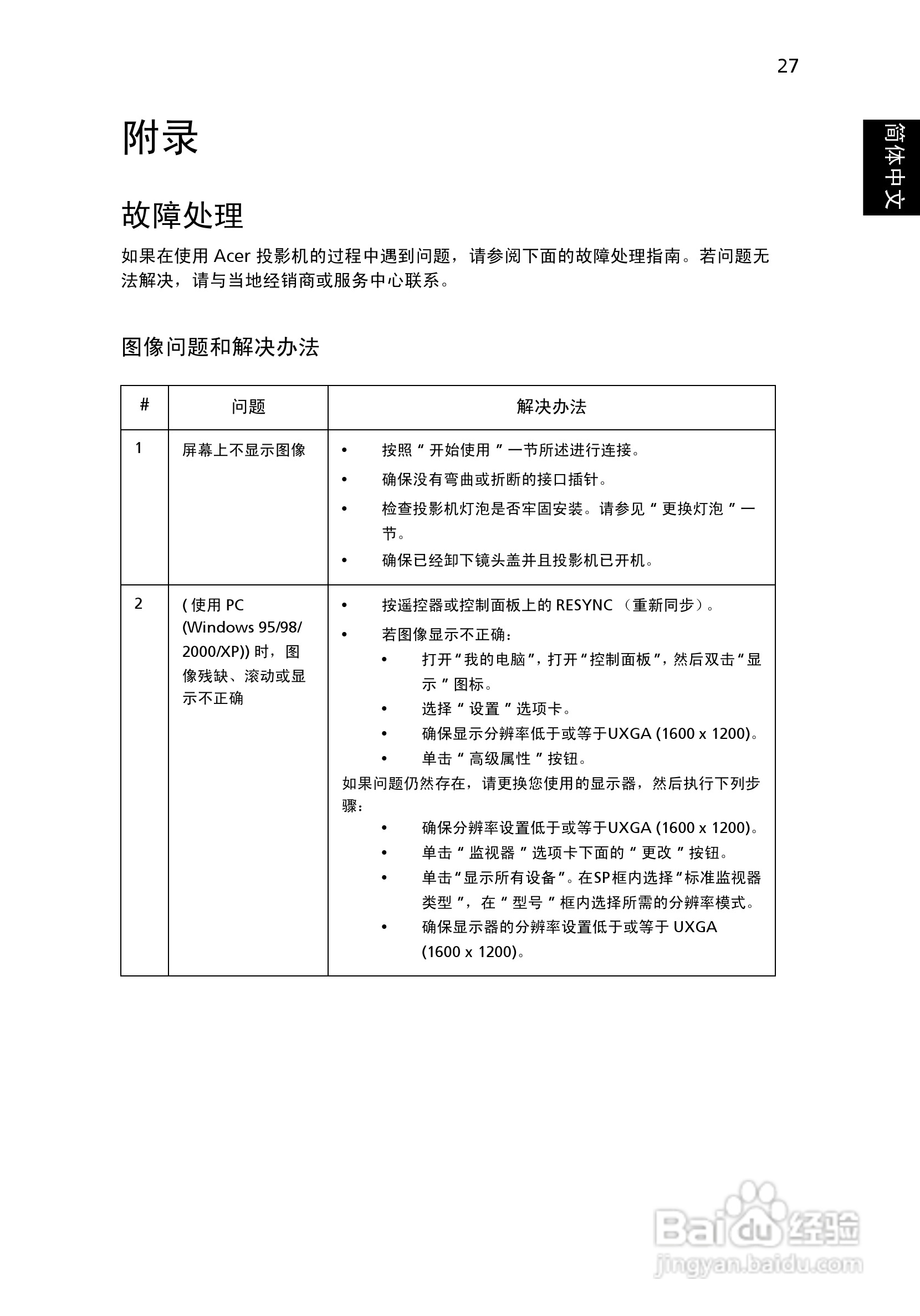 宏基H7531D投影机使用说明书:[4]
