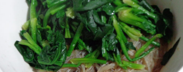家常美味菠菜拌粉丝