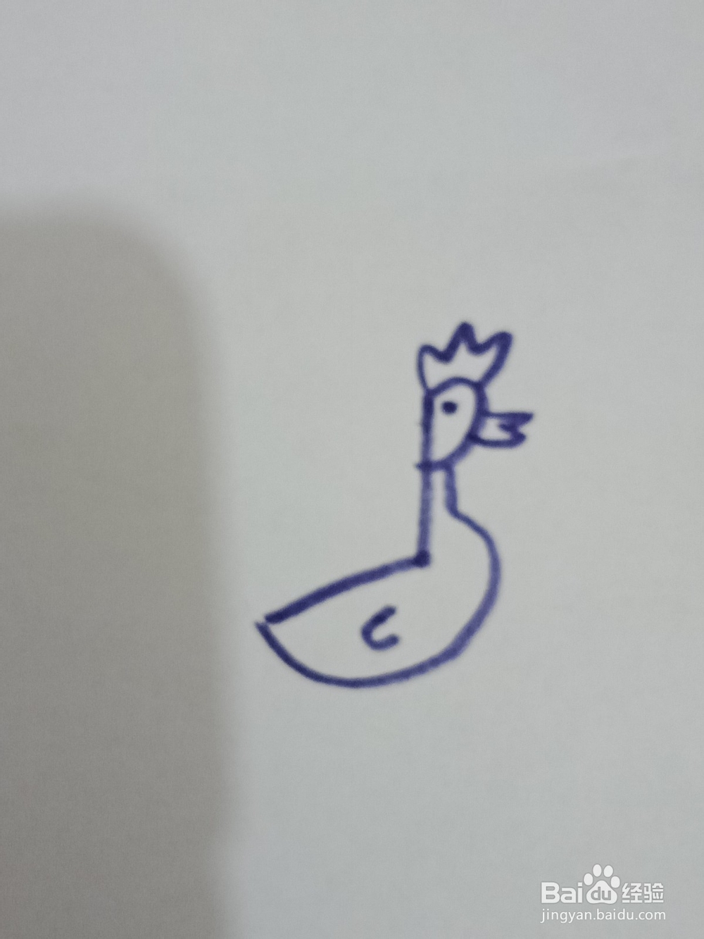 孔雀开屏简笔画