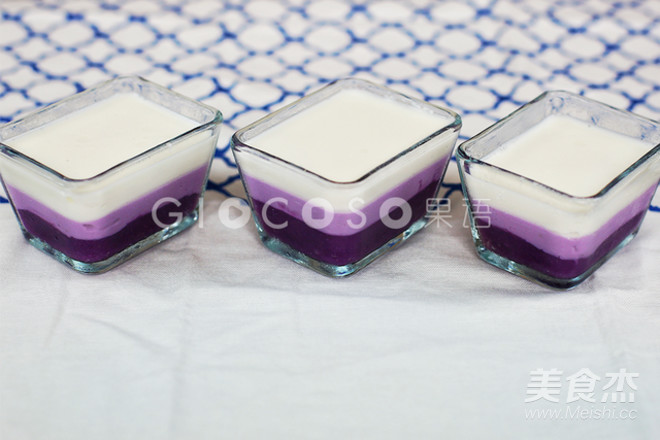 紫薯奶香羹的做法