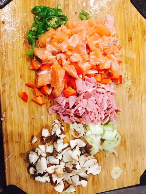 三文鱼培根土豆塔