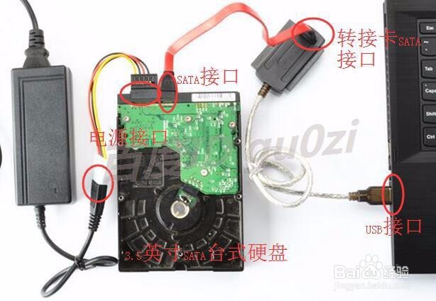 转换线/卡,ide-sata转usb2.0/3.0线怎么连接使用