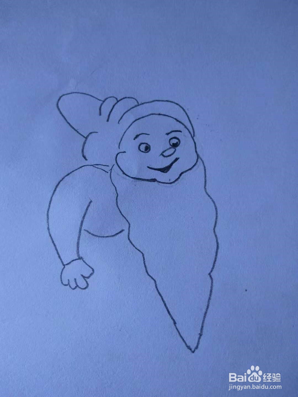 小朋友们跟我学习如何画圣诞老人简笔画吧！