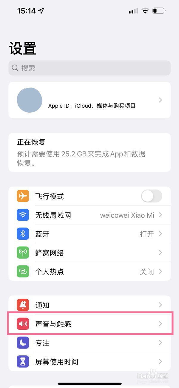 苹果11铃声怎么调大