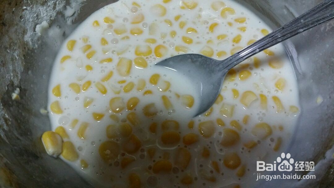 椰奶玉米饼的做法
