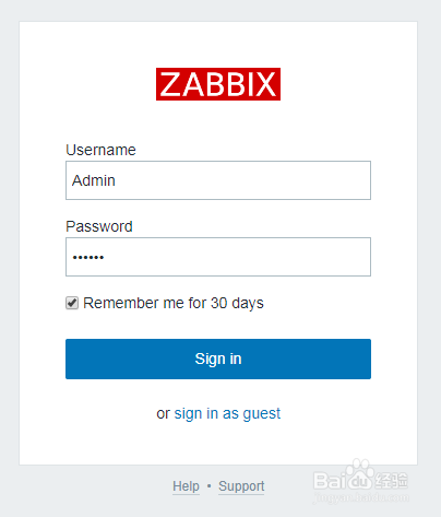 Zabbix页面初始化