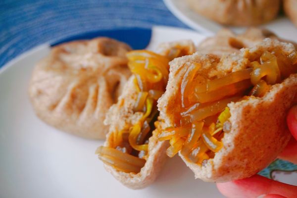 全麦南瓜粉条素包子