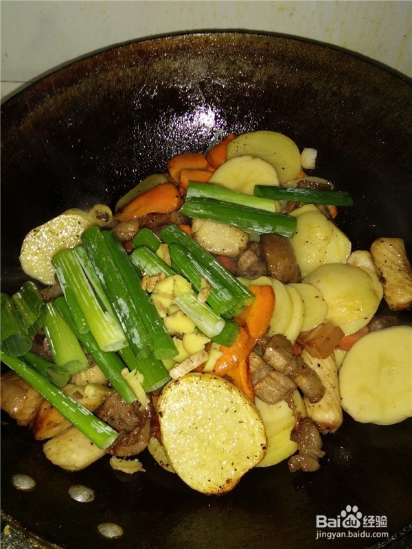 干锅菜——杂蔬五花肉