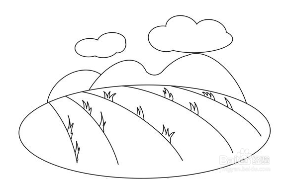 如何为孩子绘制卡通农田