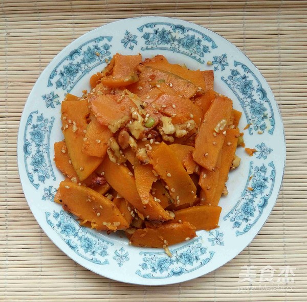 果仁炒南瓜的做法