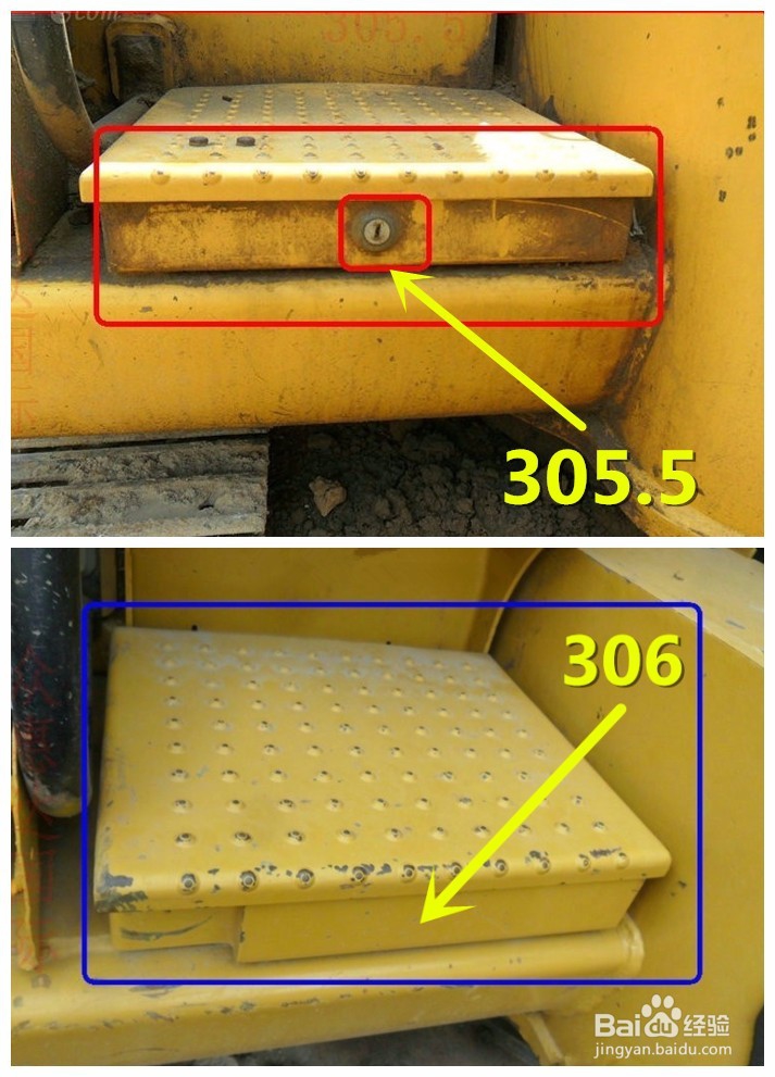 一分钟教你辨别挖掘机卡特305.5和306