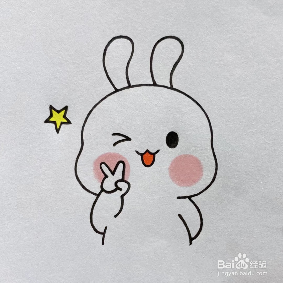 可爱小兔子怎么画