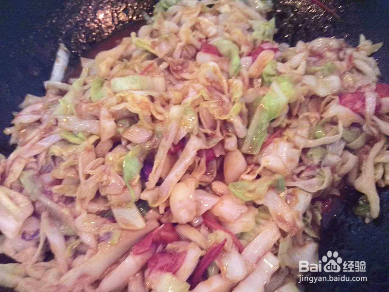 素炒包心菜西红柿的家常做法