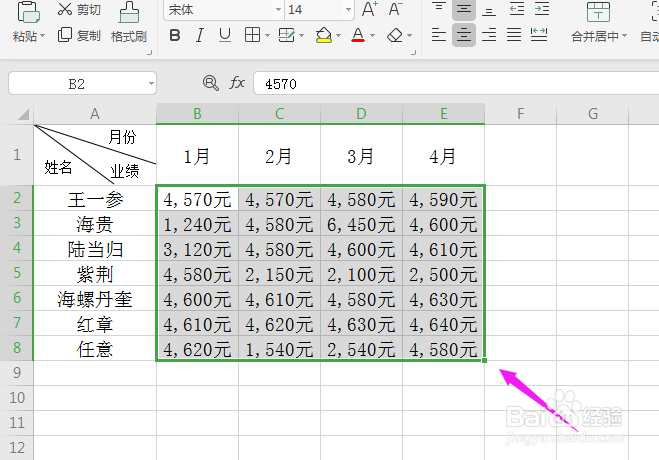 Excel中如何给数据批量添加千位分隔符和单位?