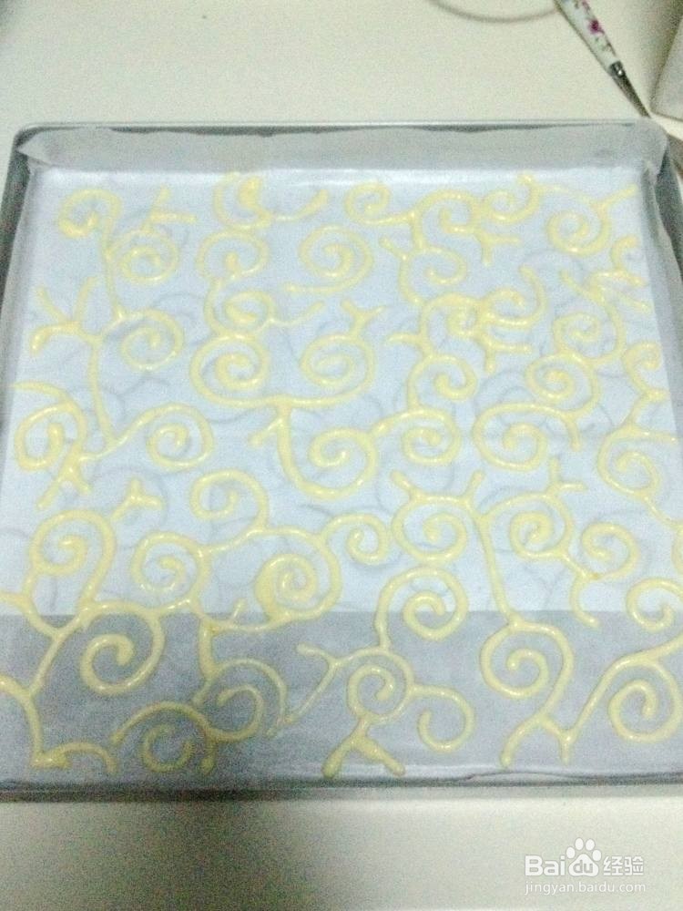 彩绘抹茶香蕉蛋糕卷的做法