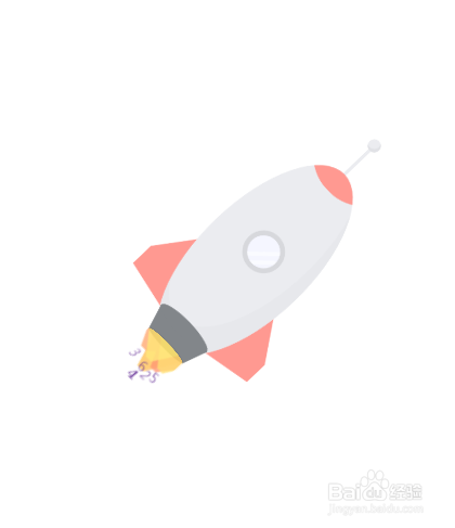 html+css3制作飞舞的火箭动画