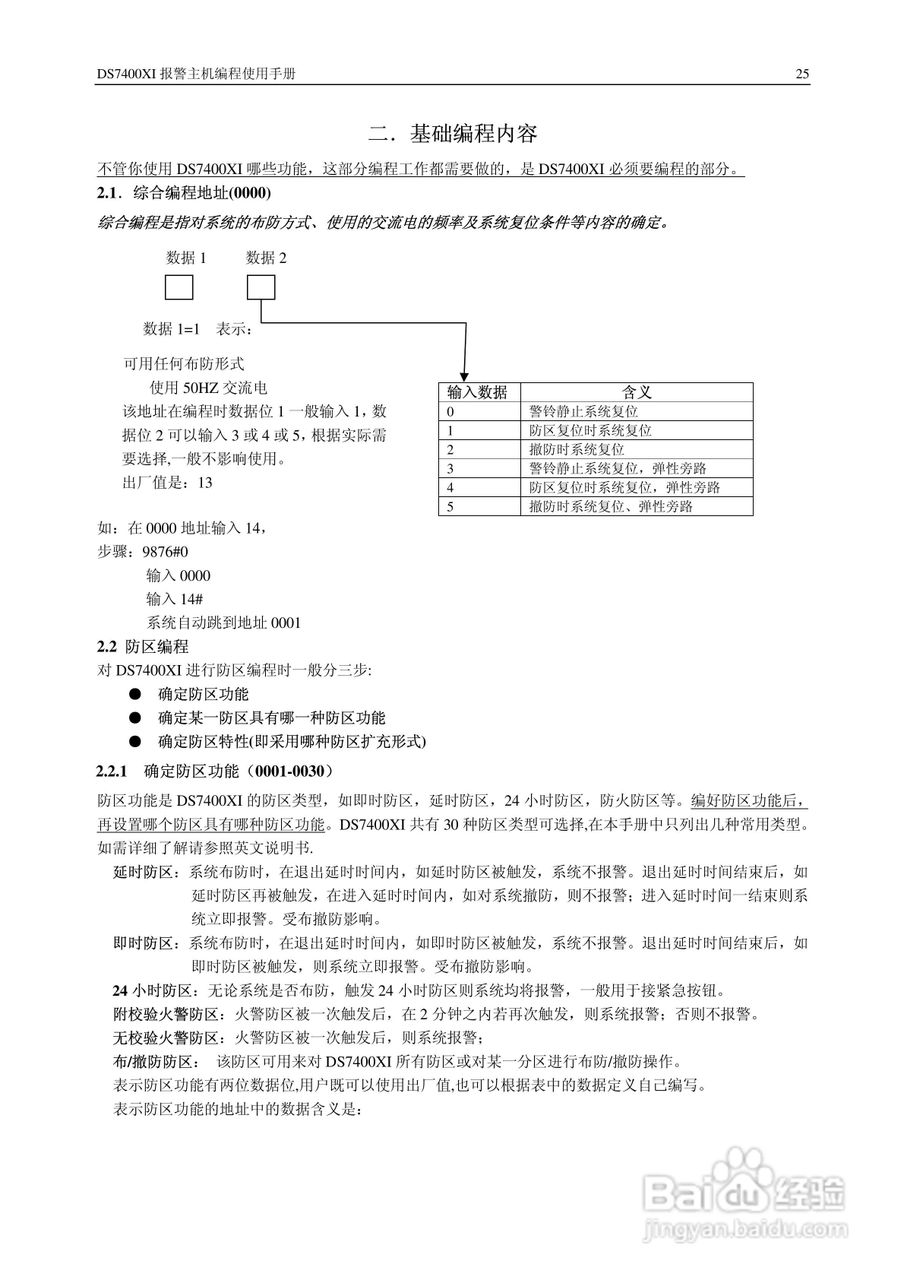 博世 DS7400XI报警主机简明安装使用手册:[3]