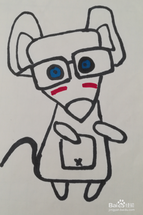 儿童简笔画 小老鼠的画法 小老鼠的简笔画