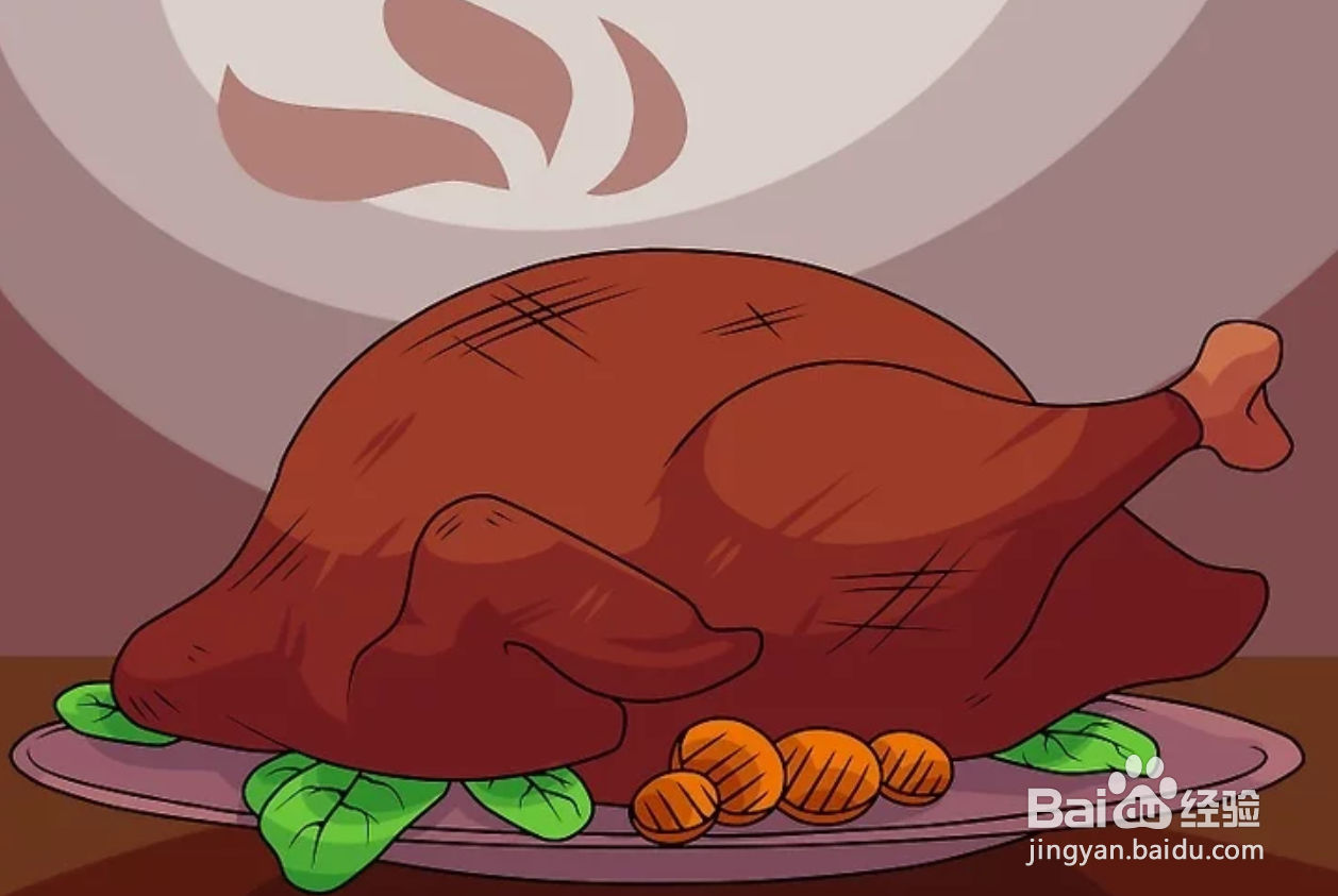 2种方法画卡通火鸡