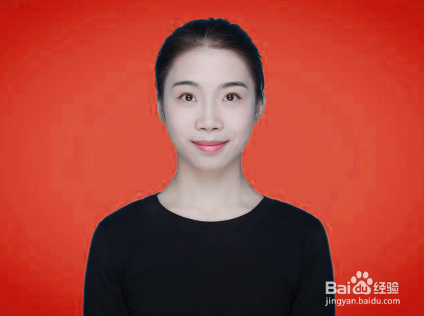 PS修改证件照背景颜色