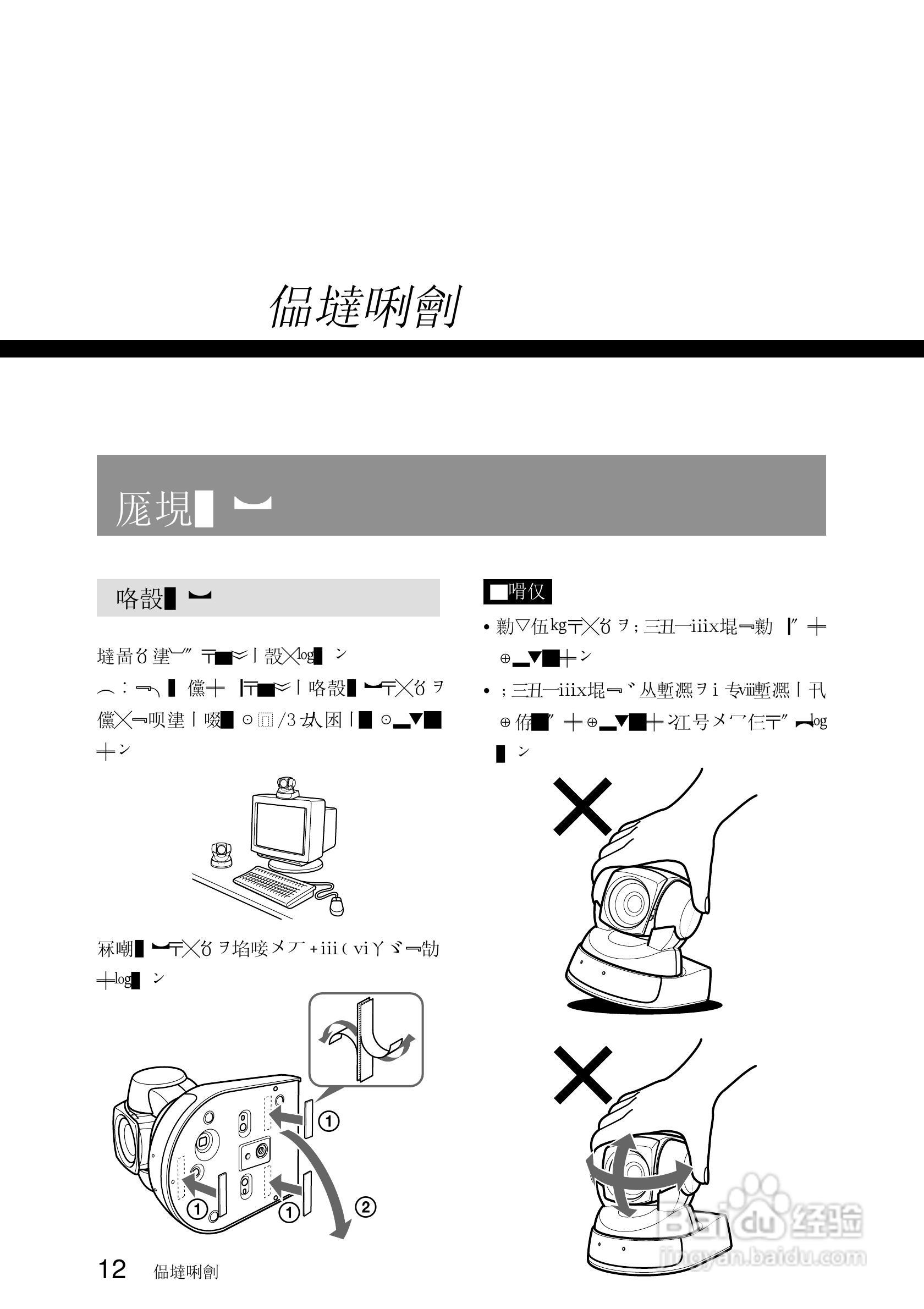 SONY EVI-D100视频摄像机说明书:[2]