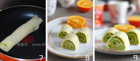 易做小吃——青豆泥卷饼