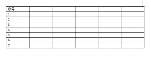 WPS文字中插入的表格如何快速添加序号