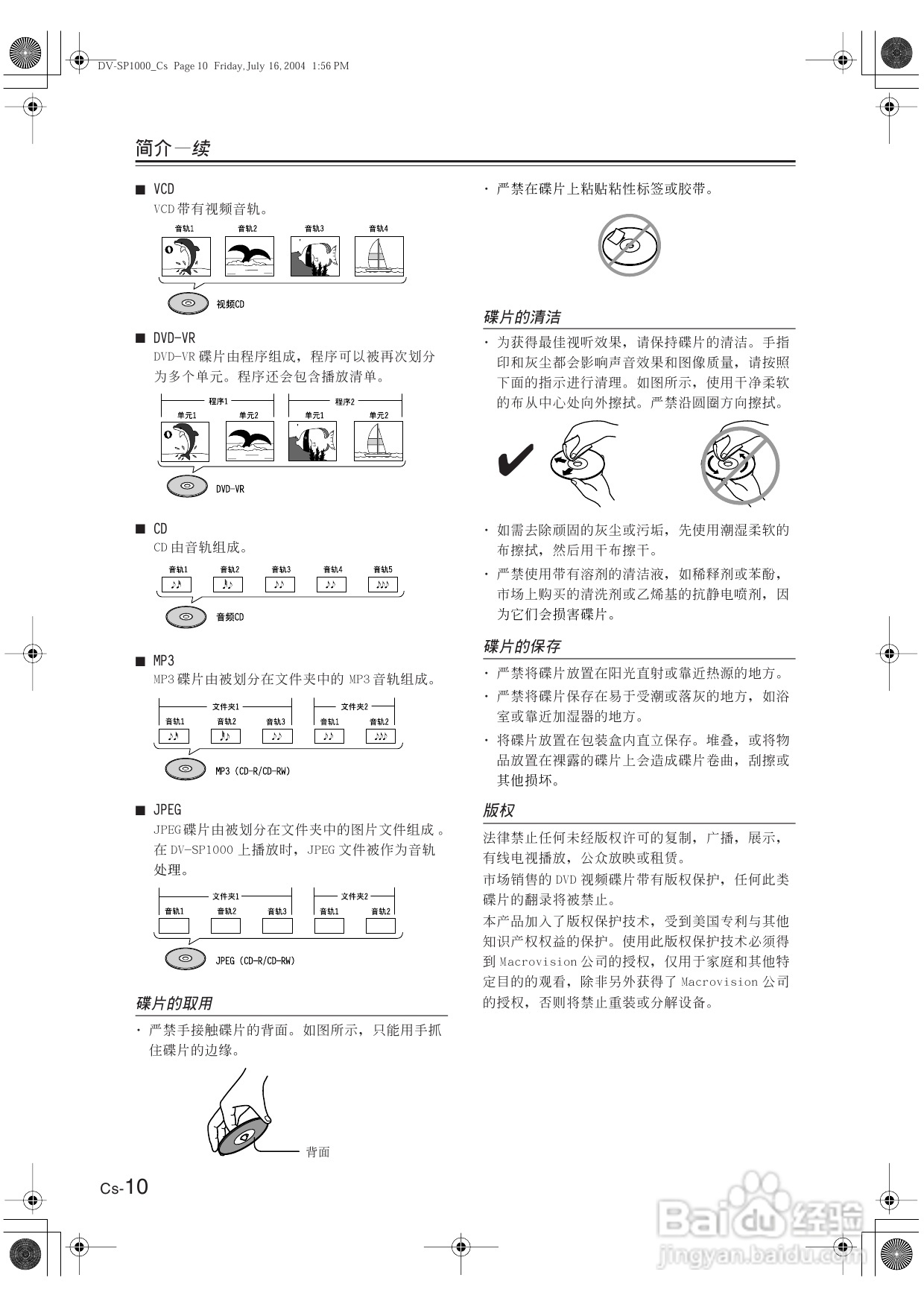 安桥DVD播放机DV-SP1000型使用说明书:[1]