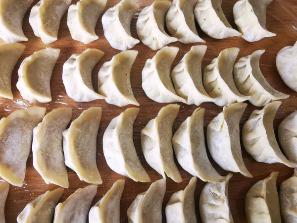 香煎茴香猪肉饺子