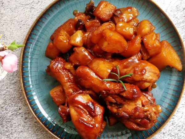 #美食视频挑战赛# #红烧鸡腿、土豆#