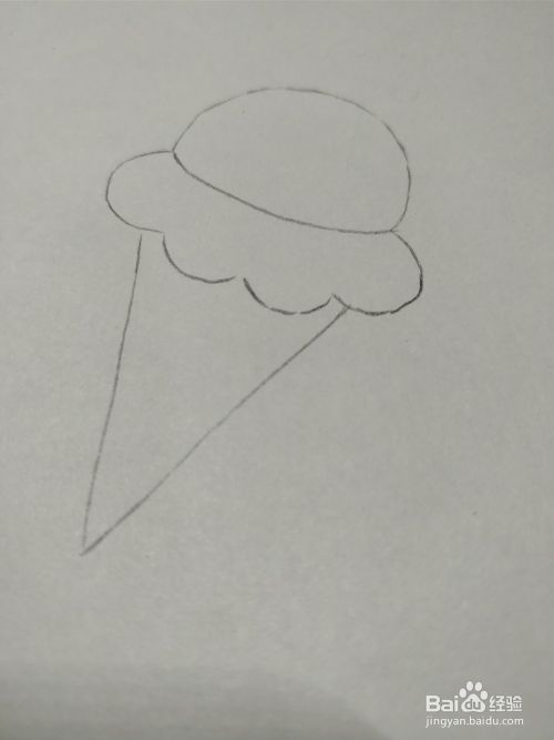 简笔画画卡通冰淇淋